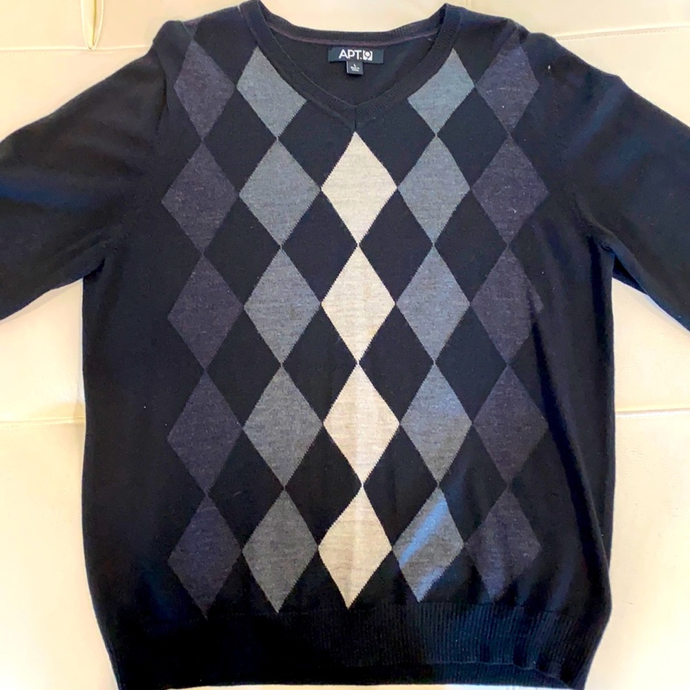 Light Argyle Long Sleeve